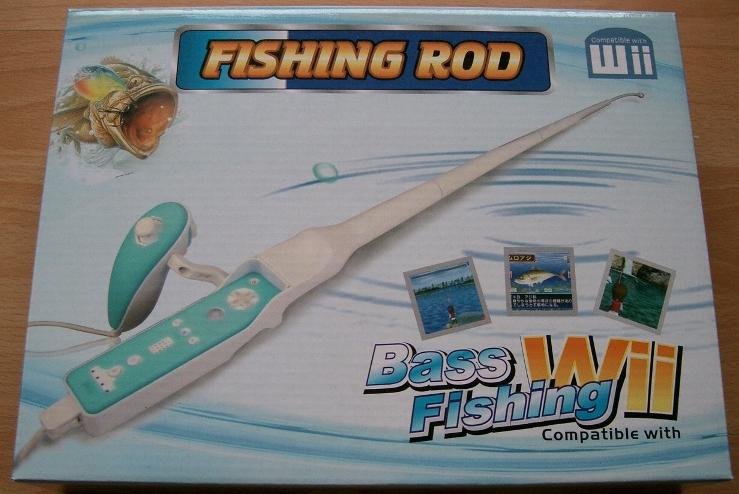 Bass Fishing Pole for Wii Remote Nunchuk Fishing Game CGW0009
